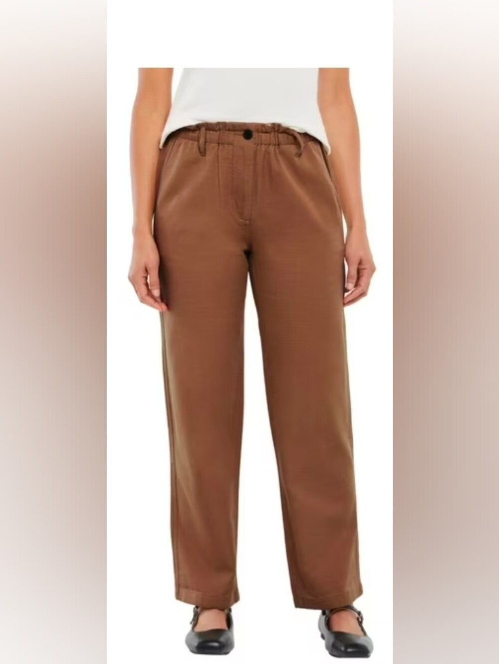 NWT GAP Women’s High-Rise Relaxed Straight Pants in Brown SZ XXL